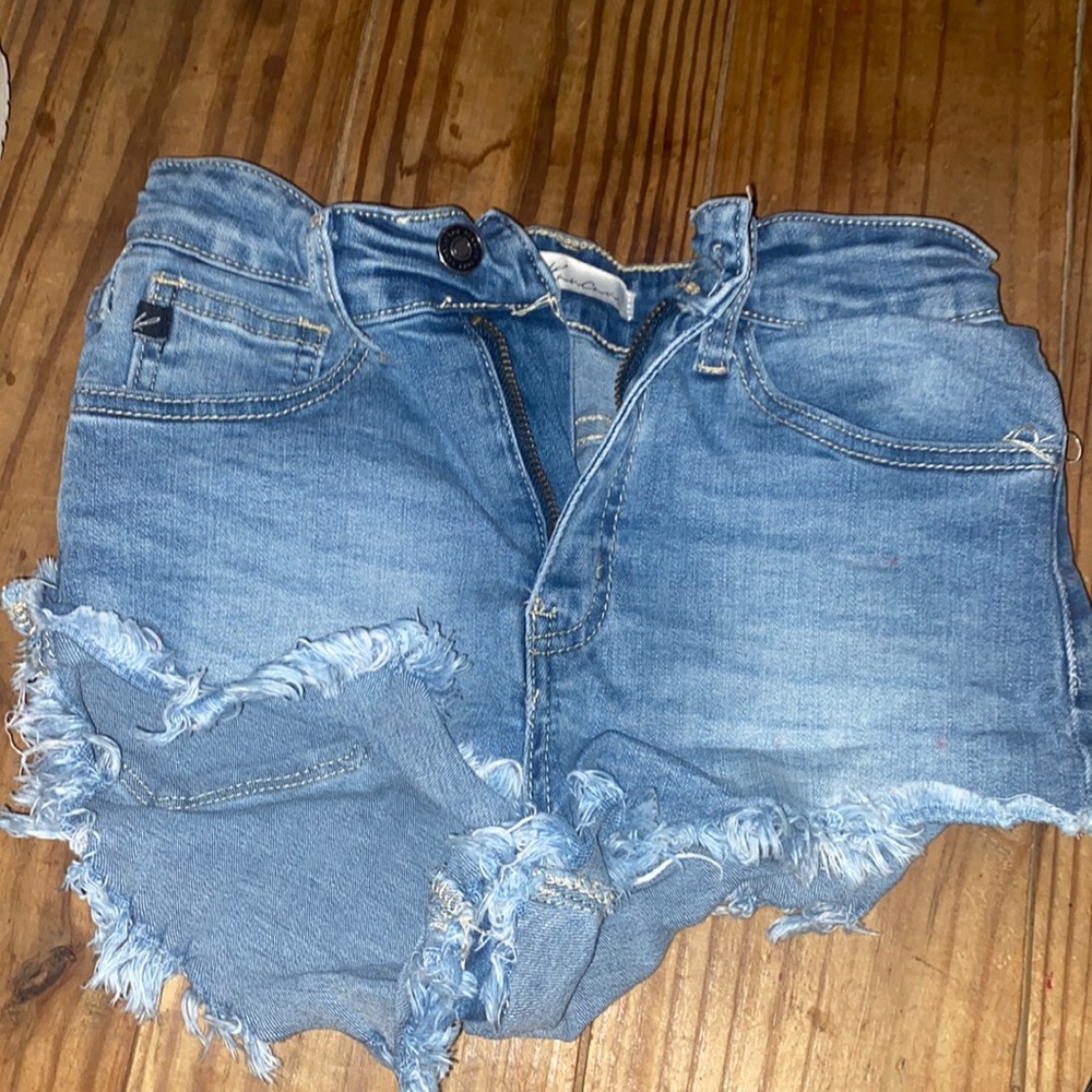 KanCan blue denim shorts, size 0